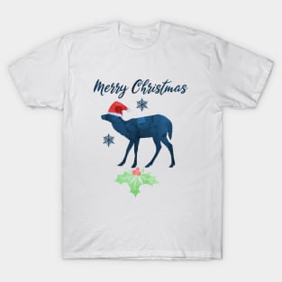 Christmas Deer Art T-Shirt